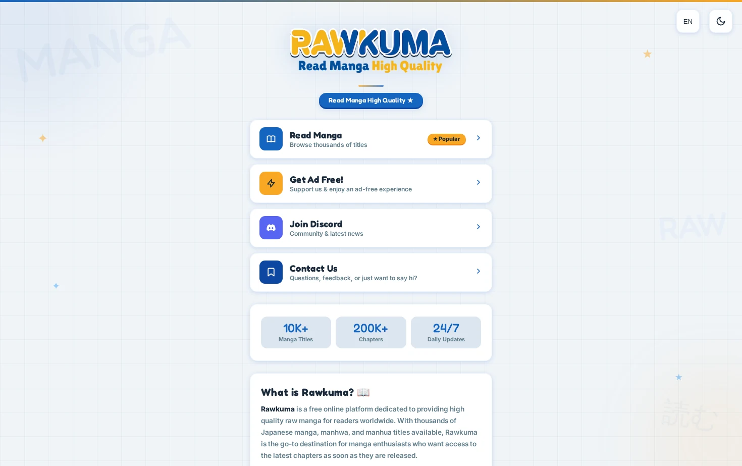 Rawkuma 页面快照